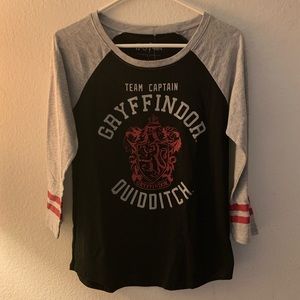 Harry Potter - Gryffindor Quidditch Baseball Tee